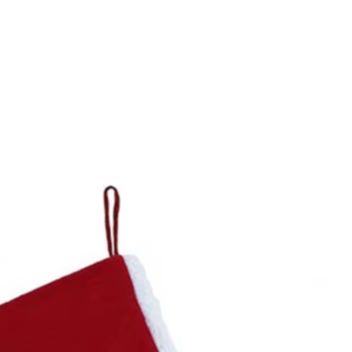 Christmas Stocking Hanging - クリスマスストッキングセット ポリエステル製クリスマスソックス 雪だるまサンタデザイン ふわふわの縁取り付き 暖炉に吊るせるソックス