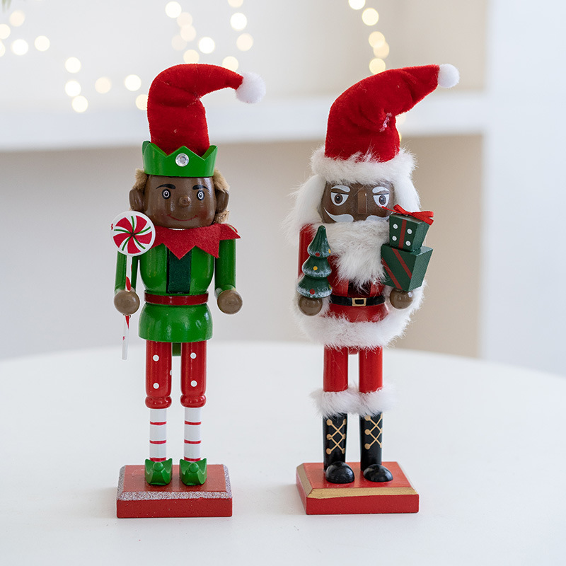 木製くるみ割り人形の兵士,エルフの老人,ワインキャビネットの - Nutcracker Figurine のレビューと価格