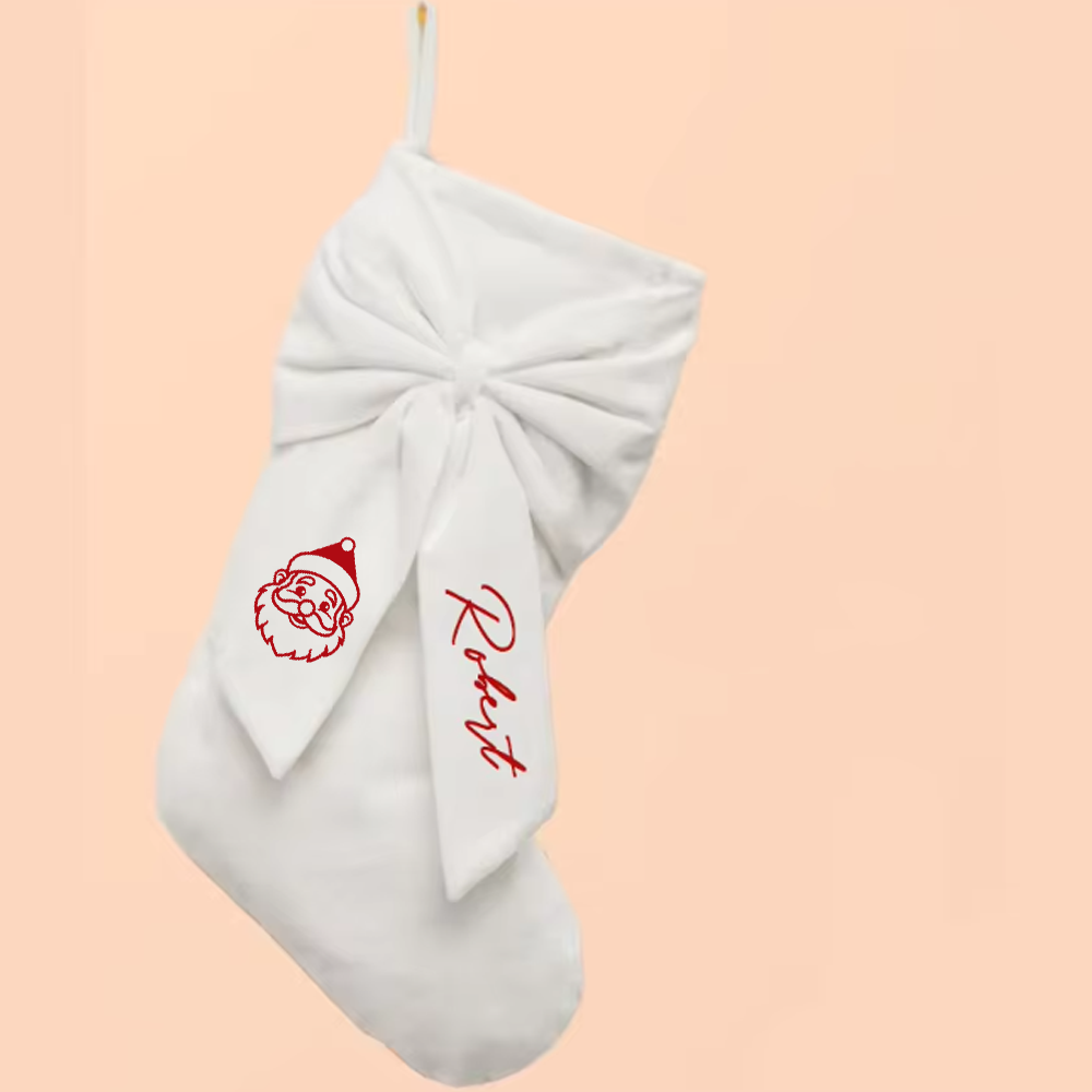 名前入りでカスタマイズ可能な、ベルベット製のクリスマスストッ - Christmas Stocking Hanging のレビューと価格