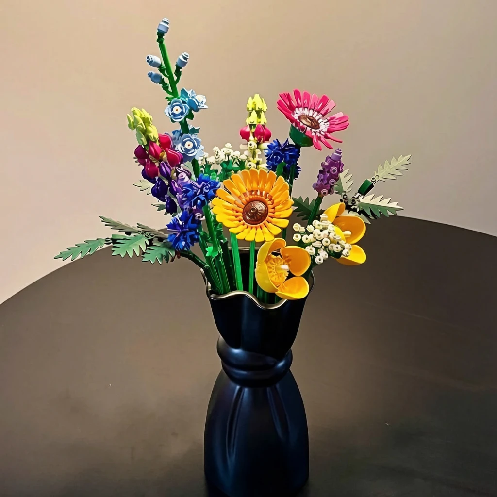 レゴブロックと互換性のある、豪華な花束を組み立てるブロックセ - Lego Set Technic のレビューと価格