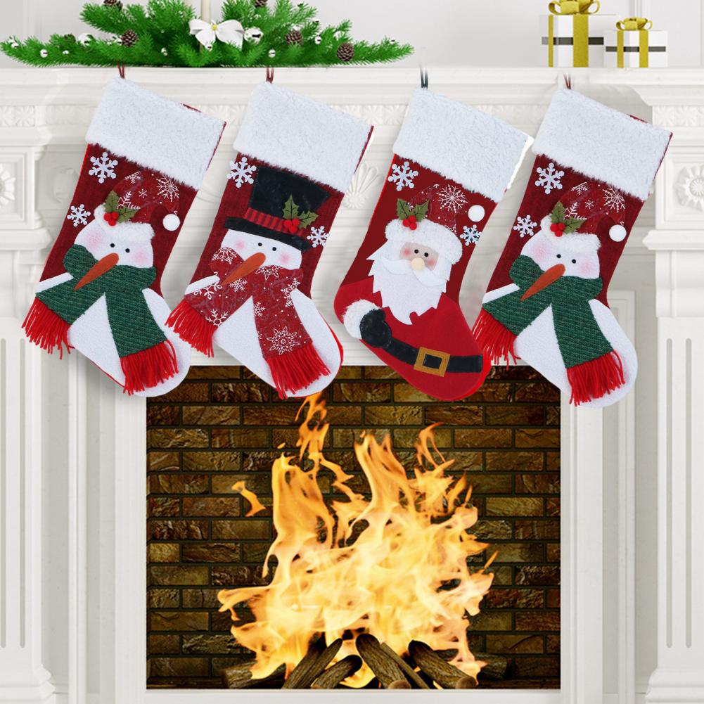 クリスマスストッキングセット ポリエステル製クリスマスソック - Christmas Stocking Hanging のレビューと価格