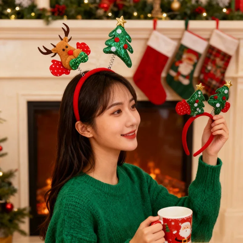 1～5個入り、トナカイの角を模したクリスマスヘアバンド、サン - Reindeer Antlers Headband のレビューと価格