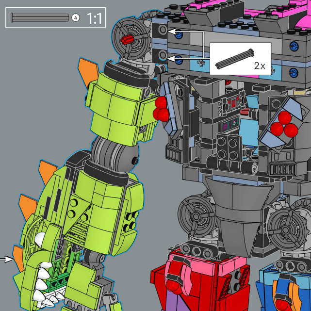 レゴブロックと互換性のある、人形メカの組み立てブロックセット - Lego Set Technic のレビューと価格