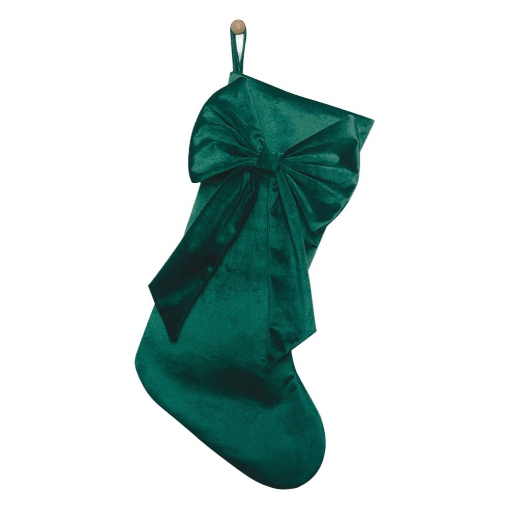 リボン付きクリスマスストッキング、大容量、多色、吊り下げ装飾 - Christmas Stocking Hanging のレビューと価格