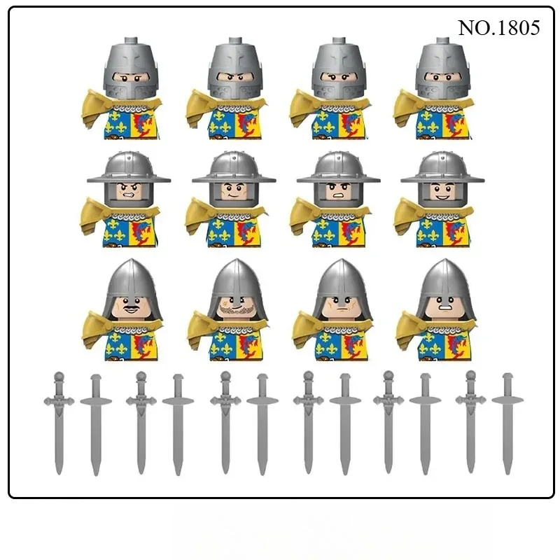 中世ヨーロッパ、中世ローマの戦士、十字軍、テンプル騎士団、軍 - Lego Set Technic のレビューと価格