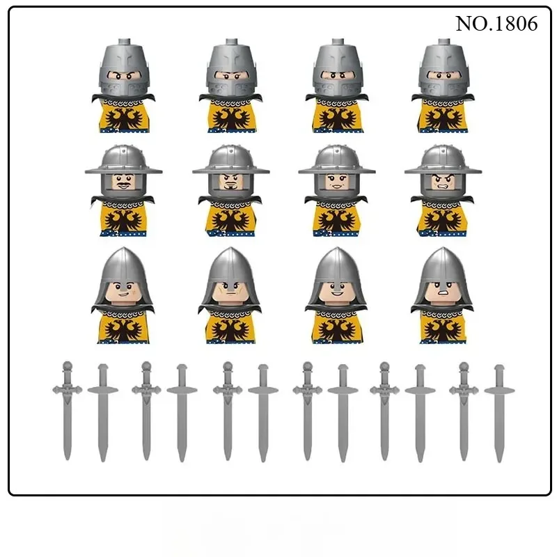 中世ヨーロッパ、中世ローマの戦士、十字軍、テンプル騎士団、軍 - Lego Set Technic のレビューと価格