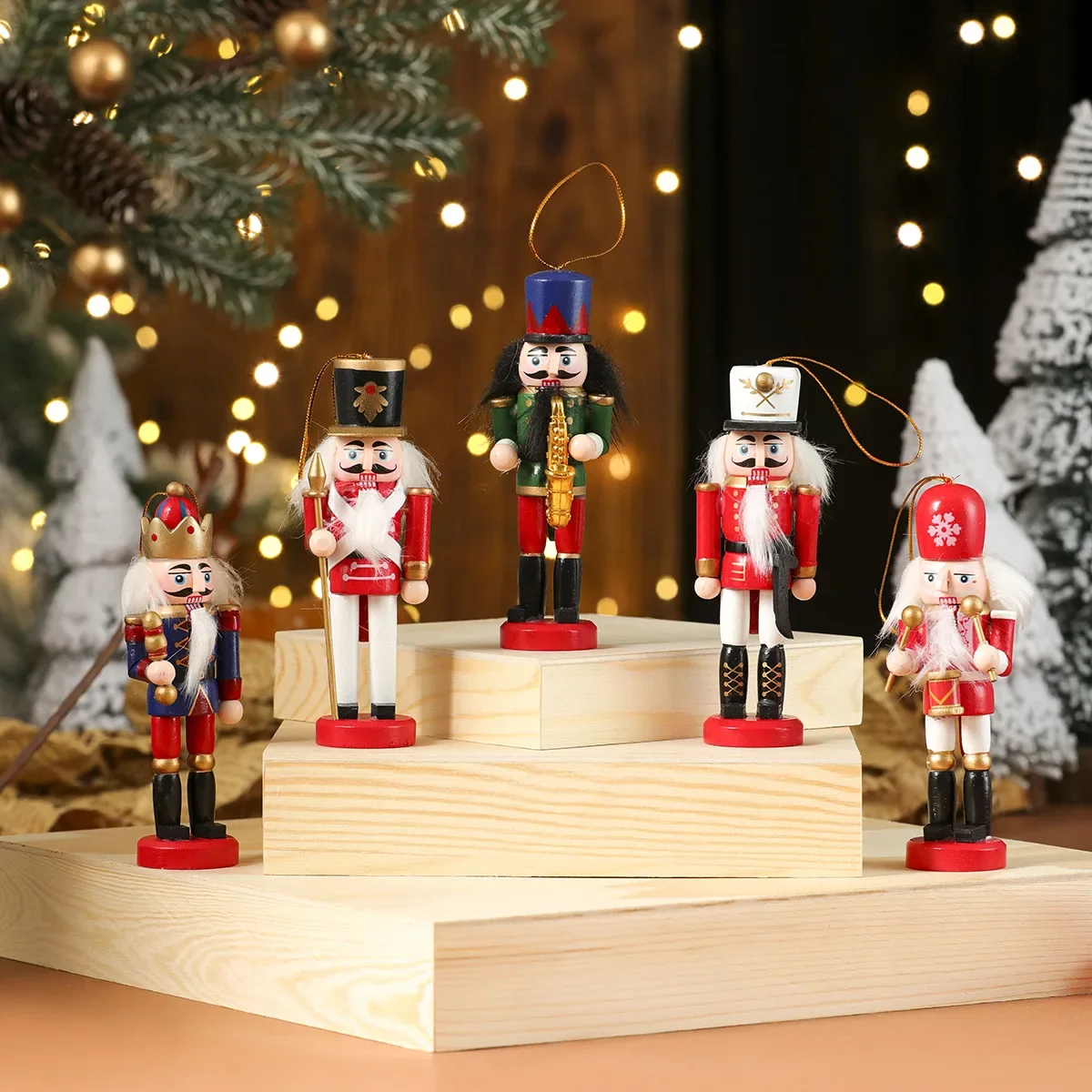 塗装された兵隊の置物、持ち運び可能なナットクラッカー人形、人 - Nutcracker Figurine のレビューと価格