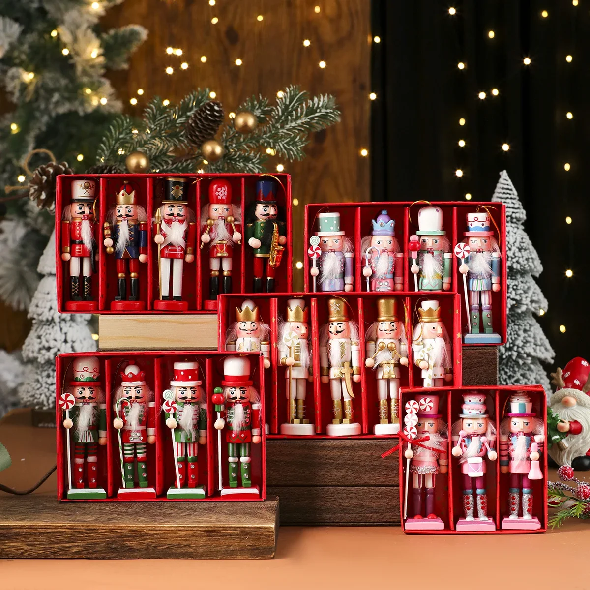 塗装された兵隊の置物、持ち運び可能なナットクラッカー人形、人 - Nutcracker Figurine のレビューと価格