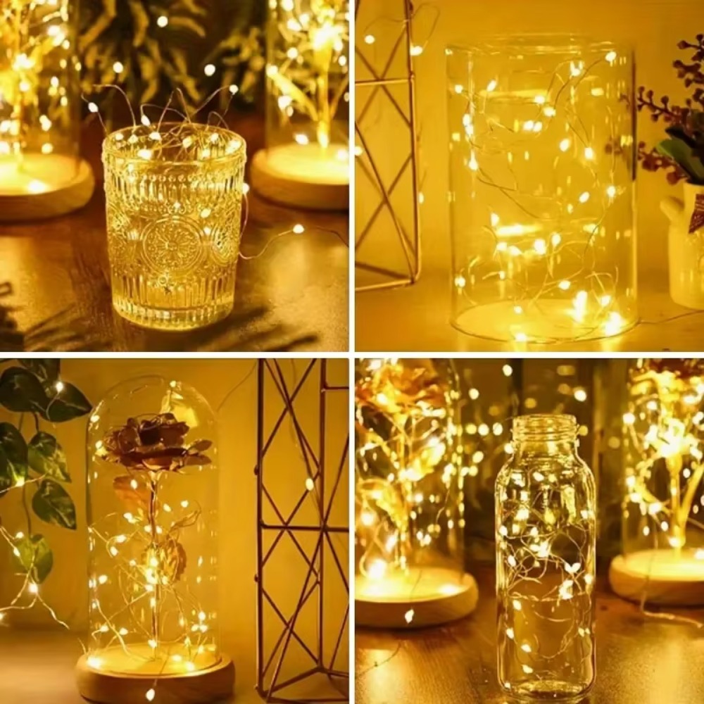LED銅線フェアリーライト、USB電源、リモコン操作、8種類 - Led Fairy String Lights のレビューと価格